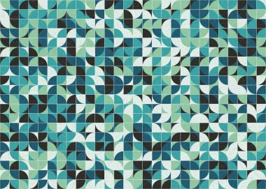 Soyut Geometrik Desen üretken hesaplama sanatı çizimi