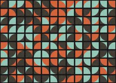 Soyut Geometrik Desen üretken hesaplama sanatı çizimi