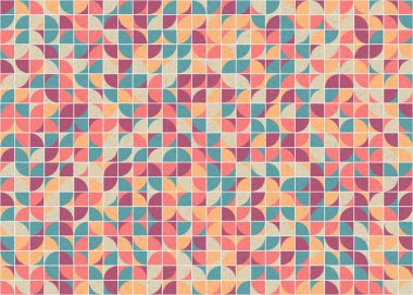 Soyut Geometrik Desen üretken hesaplama sanatı çizimi