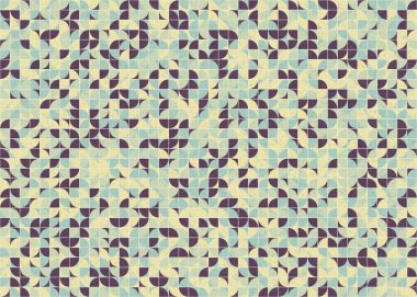 Soyut Geometrik Desen üretken hesaplama sanatı çizimi