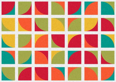 Soyut Geometrik Desen üretken hesaplama sanatı çizimi