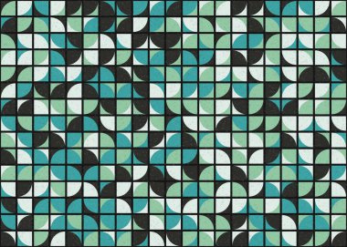 Soyut Geometrik Desen üretken hesaplama sanatı çizimi