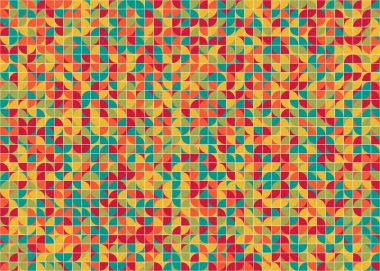 Soyut Geometrik Desen üretken hesaplama sanatı çizimi