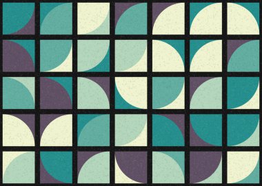 Soyut Geometrik Desen üretken hesaplama sanatı çizimi