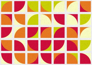 Soyut Geometrik Desen üretken hesaplama sanatı çizimi