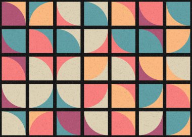 Soyut Geometrik Desen üretken hesaplama sanatı çizimi