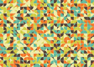 Soyut Geometrik Desen üretken hesaplama sanatı çizimi