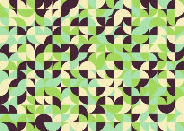 Soyut Geometrik Desen üretken hesaplama sanatı çizimi