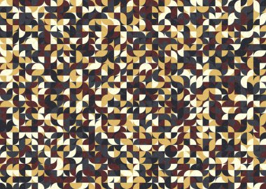 Soyut Geometrik Desen üretken hesaplama sanatı çizimi