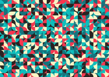 Soyut Geometrik Desen üretken hesaplama sanatı çizimi