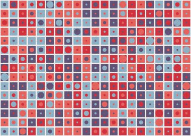 Soyut Geometrik Desen, üretken hesaplama sanatı çizimi