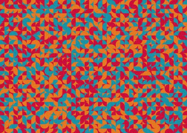 Soyut Geometrik Desen üretken hesaplama sanatı çizimi