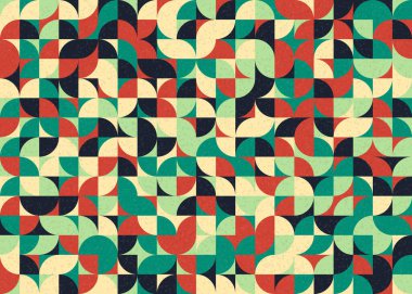 Soyut Geometrik Desen üretken hesaplama sanatı çizimi