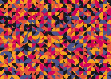 Soyut Geometrik Desen üretken hesaplama sanatı çizimi