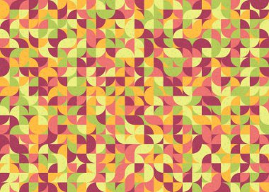 Soyut Geometrik Desen üretken hesaplama sanatı çizimi