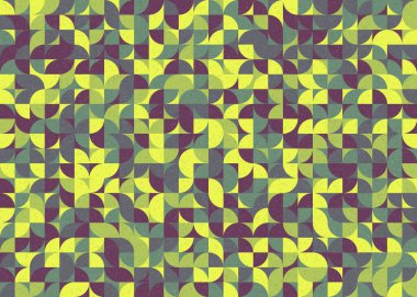 Soyut Geometrik Desen üretken hesaplama sanatı çizimi