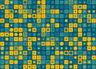 Soyut Geometrik Desen üretken hesaplama sanatı çizimi