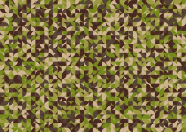 Soyut Geometrik Desen üretken hesaplama sanatı çizimi