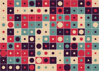 Soyut Geometrik Desen, üretken hesaplama sanatı çizimi