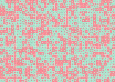 Soyut Geometrik Desen, üretken hesaplama sanatı çizimi