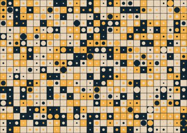 Soyut Geometrik Desen üretken hesaplama sanatı çizimi