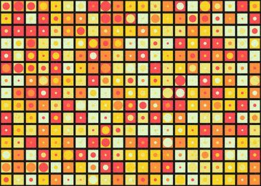 Soyut Geometrik Desen, üretken hesaplama sanatı çizimi