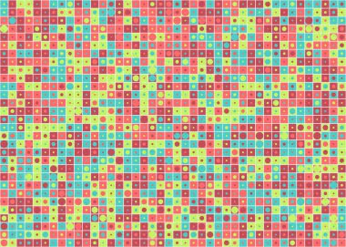 Soyut Geometrik Desen, üretken hesaplama sanatı çizimi