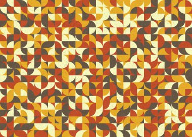 Soyut Geometrik Desen üretken hesaplama sanatı çizimi