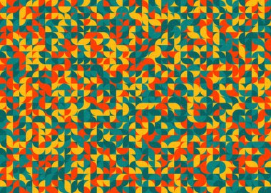 Soyut Geometrik Desen üretken hesaplama sanatı çizimi