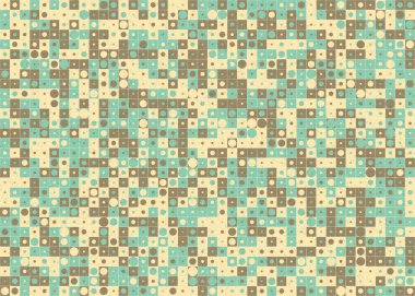 Soyut Geometrik Desen, üretken hesaplama sanatı çizimi