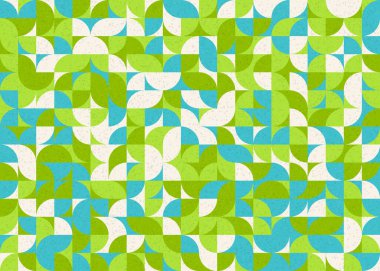 Soyut Geometrik Desen üretken hesaplama sanatı çizimi