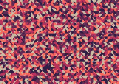 Soyut Geometrik Desen üretken hesaplama sanatı çizimi