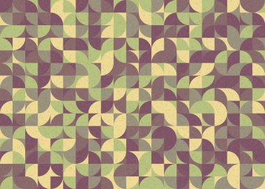 Soyut Geometrik Desen üretken hesaplama sanatı çizimi