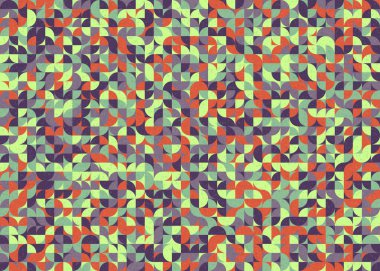 Soyut Geometrik Desen üretken hesaplama sanatı çizimi