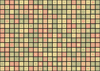 Soyut Geometrik Desen üretken hesaplama sanatı çizimi