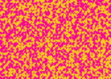 Soyut Geometrik Desen üretken hesaplama sanatı çizimi