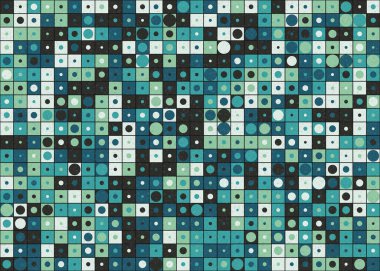 Soyut Geometrik Desen, üretken hesaplama sanatı çizimi