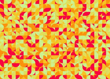 Soyut Geometrik Desen üretken hesaplama sanatı çizimi