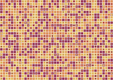 Soyut Geometrik Desen, üretken hesaplama sanatı çizimi