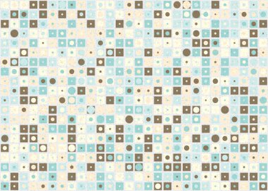 Soyut Geometrik Desen, üretken hesaplama sanatı çizimi