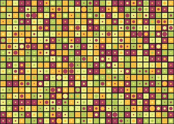 Abstrakt Geometriskt Mönster Generativ Beräkningskonst Illustration — Stock vektor