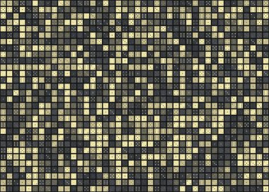 Soyut Geometrik Desen üretken hesaplama sanatı çizimi