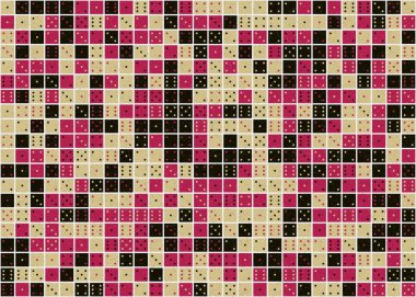 Soyut Geometrik Desen üretken hesaplama sanatı çizimi