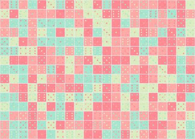 Soyut Geometrik Desen üretken hesaplama sanatı çizimi