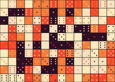 Soyut Geometrik Desen, üretken hesaplama sanatı çizimi