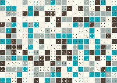 Soyut Geometrik Desen üretken hesaplama sanatı çizimi