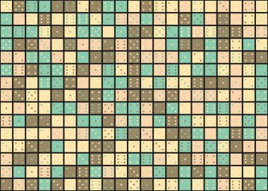 Soyut Geometrik Desen üretken hesaplama sanatı çizimi