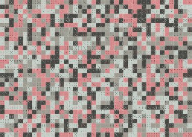 Soyut Geometrik Desen üretken hesaplama sanatı çizimi