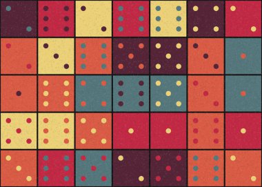 Soyut Geometrik Desen üretken hesaplama sanatı çizimi