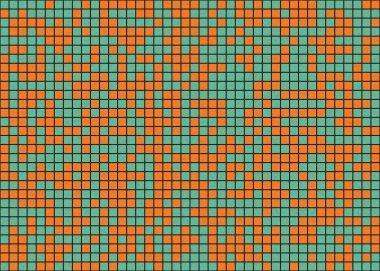 Soyut Geometrik Desen, üretken hesaplama sanatı çizimi